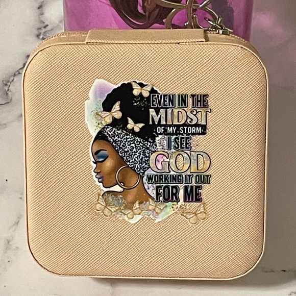 NWOT Handmade Portable Mini Jewelry Box Various Designs - Picture 4 of 12